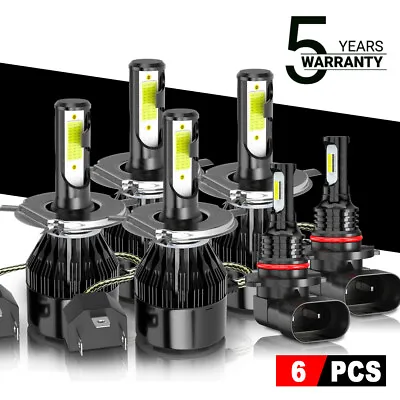 Fits For BMW 525i 530i 2004 2005 2006 2007 6x Combo LED Headlight Fog Light Bulb • $28.37