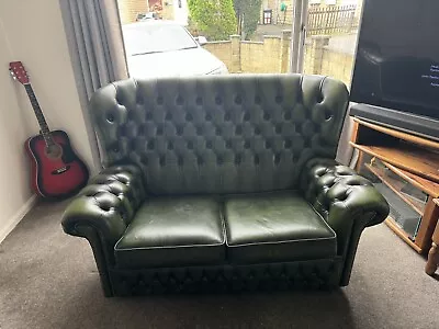 2 Seater Chesterfield Sofa  Chair And Footrest • £139