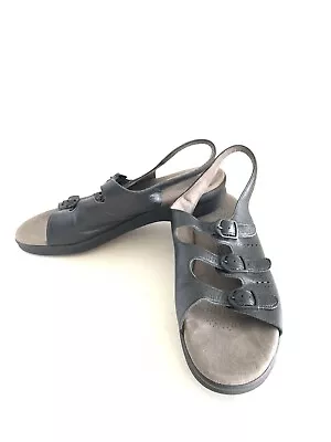 SAS 11.5 Slim AAA Black Tripad Sandals Mystic Comfort Walking • $28