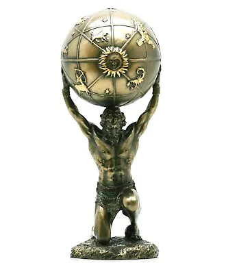 $79.50 • Buy Atlas Titan Celestial Sphere Mythology Greek Statue Sculpture Bronze Finish