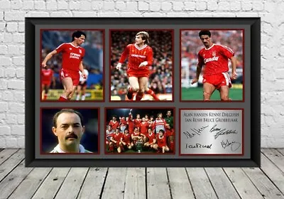Liverpool FC Photo Kenny Dalglish Alan Hansen Ian Rush Bruce Grobbelaar 1984  • £7.59