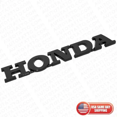 Gloss Black Honda Emblem Badge Sicker Decal CIVIC ACCORD FIT JDM Sport Fit Honda • $8.99