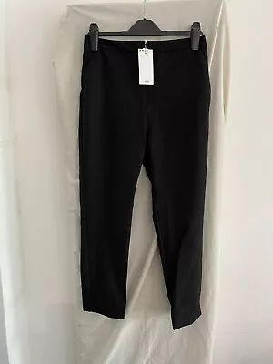 MANGO Black Trousers Size UK 8 • £12.99