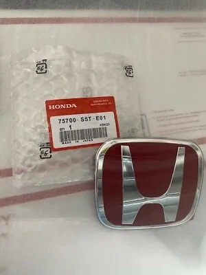 1xE01 Honda Civic Coupe Accord Fit HRV JDM RED H Type R Front Emblem Badge Logo • $30.99