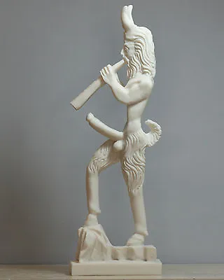 $49.70 • Buy Greek Wild Nature God PAN Faunus Penis Fertility Cast Marble Statue Sculpture
