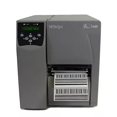 ZEBRA S4M S4M00-2001-0200T Thermal Transfer Label Printer Ethernet UPS Firmware • $286.19