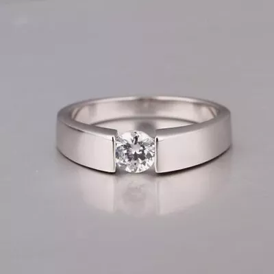 2 CT Round Cut Tension Setting Solitaire Wedding Engagement Ring In 925 Silver • $99