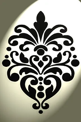 Vintage Damask Stencil Shabby Chic Rustic Mylar Style A4 297x210mm Design 3 Wall • £5.79