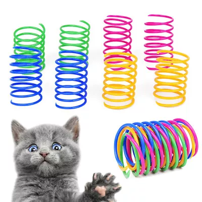 $9.58 • Buy 20pcs Durable Colorful Plastic Springs Cat Pet Toy Coil Spiral Springs*h*
