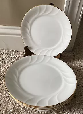 Mikasa WEDDING BAND GOLD 8 1/4  Salad Plates Set Of 6 • $35.99