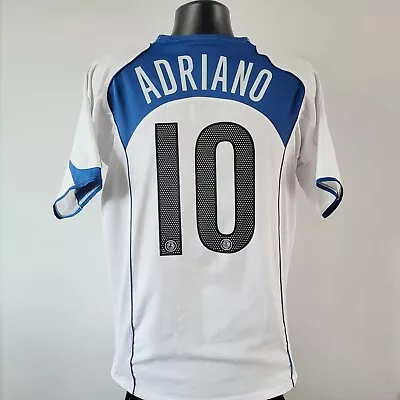 ADRIANO 10 Inter Milan Shirt - Medium - 2004/2005 - Jersey Away Home • £99.99