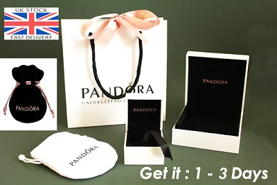 Original PANDORA Gift Bag Charm Box BagVelvet Pouch Ring Box Bracelets Box • £2.79