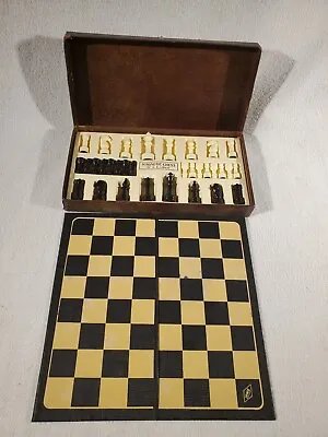 Vintage Chess Set E. S. Lowe Magnetic Chessmen Chess Board Game  • $34.95