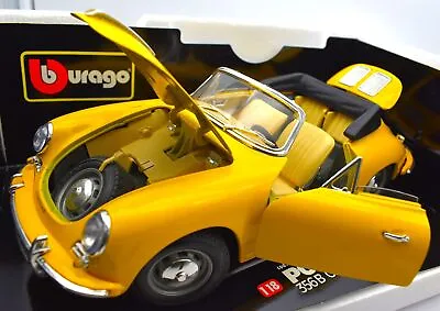 Model Car Scale 1:18 Porsche 356B Cabriolet Burago Vehicles Collection XJ • $40.80
