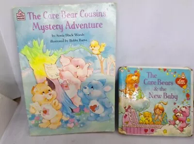 VTG 80s The Care Bears' Book Lot Care Bear Cousins'  Mystery Adventure New Baby • $9.99