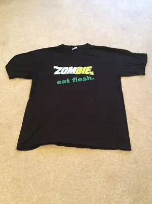 Men’s Medium Zombie Eat Flesh T Shirt Subway  • £5