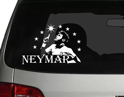 Soccer World Star Brazil Neymar Vinyl Car Decal Sticker  7  (W) Fc Barcelona • $5.50