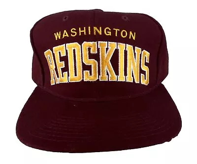 Vintage Washington Redskins Starter Script Snapback Hat Cap Wool Flaws • $41.88