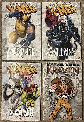 MARVEL-VERSE/lot Of 4 TPB’s/X-Villains Wolverine X-Women Kraven/New 2023 • $22