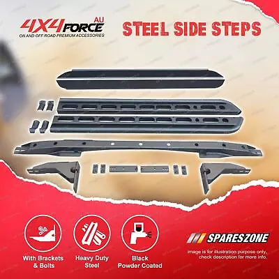 Steel Side Steps Rock Sliders For Holden Colorado RC RG Rodeo RA R7 R9 Offroad • $510