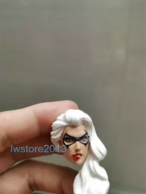 1:12 Head Sculpt Catwoman White Hair Carved For 6inch Female Action Figure Body • $47.68