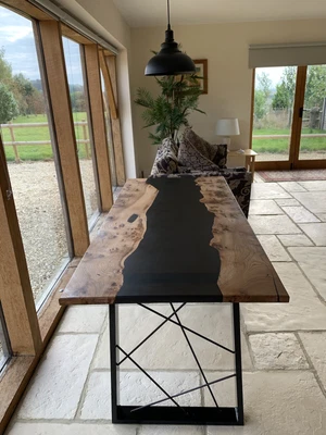 £1750 • Buy Eproxy Resin River Dinning Room Table