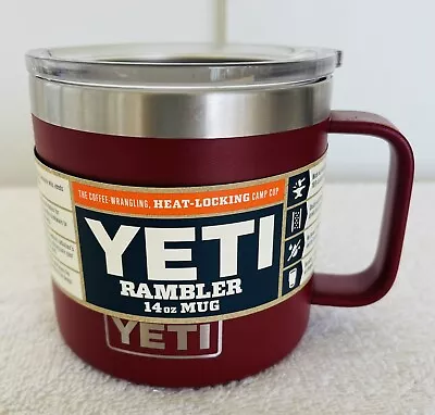Yeti Rambler 14 Oz Mug Brand New Harvest Red • £32.77