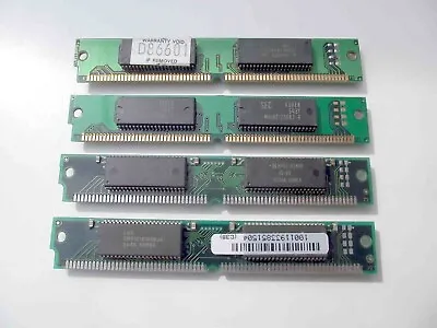 72 Pin SIMM 8MB Memory Fast Page Double Sided X 4 Mixed Job Lot • £17.99