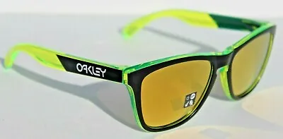 OAKLEY Frogskins Sunglasses Translucent Retina Burn/24K Iridium OO9013 NEW • $99.99