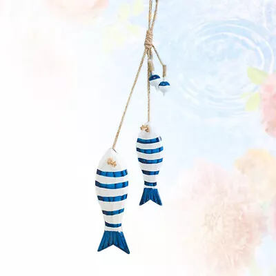  Mediterranean Fish Pendants Woodsy Decor Kindergarten Decoration Household • $11.99