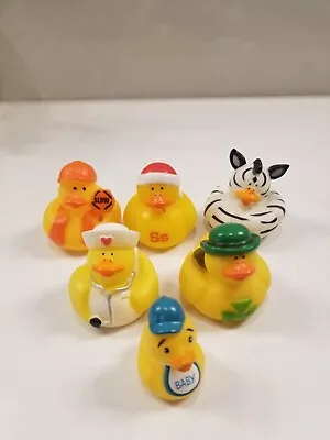 Lot Of 6 Rubber Ducks Dashboard Duckies D16 • $7.99