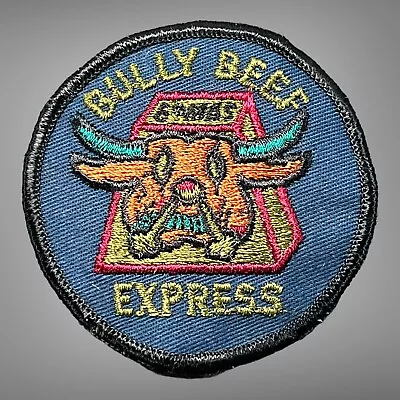 Vintage Embroidered Sew On Patch US AIR FORCE BULLY BEEF EXPRESS • $4.99