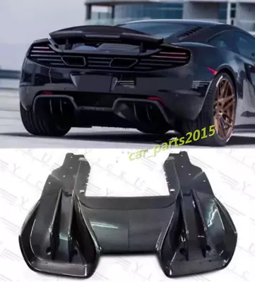 For McLaren MP4-12C 650S Real Carbon Fiber Rear Bumper Lip Diffuser Splitter • $1538.09