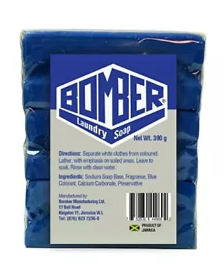 100% JAMAICAN Blue Power Laundry CAKE SOAP  (3 Bars) Free Shipping • £10.08