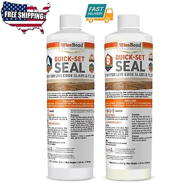 1-Quart Kit Epoxy Resin Seals Wood Slab Live Edges Fills Cracks Seals Tables • $69