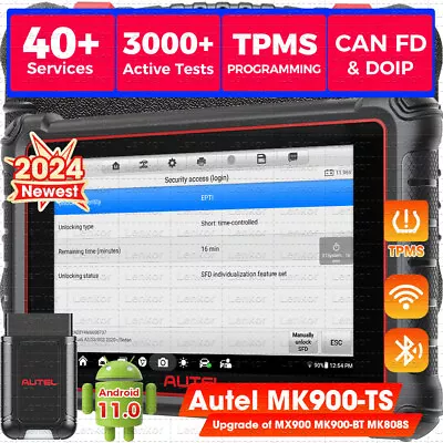 2024 Autel MaxiCOM MK900-TS Full TPMS Diagnostic Scanner Up Of MK808S-TS MS906TS • $849