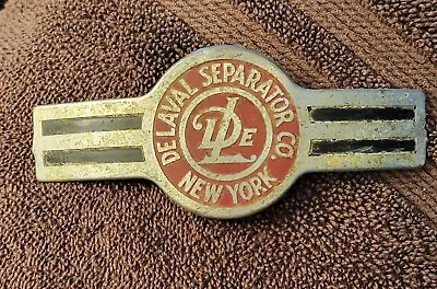 Vintage DeLaval Cream Separator Co. ID Tag Emblem FREE SHIPPING  • $30