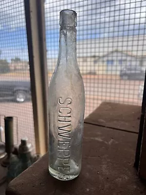 Unusual Schweppes Tall Cordial Bottle  • $46