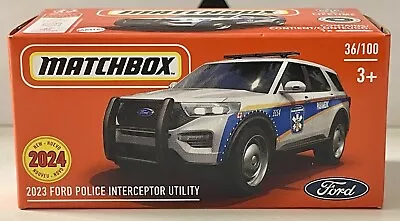 New Matchbox 2024 Power Grab - 2023 Ford Police Interceptor Utility - #36/100 • $14.75
