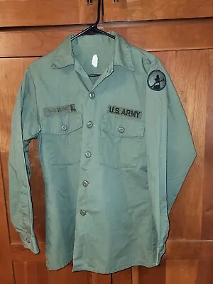 Vintage Post-Viet Nam OG-107 Shirt Man's Utility From A 1978 DLA Contract • $14.95