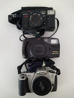 Pentax Zoom 105-R / Canon Eos300 / Olympis AFL 35mm Cameras - Spares/Repairs • £21.99