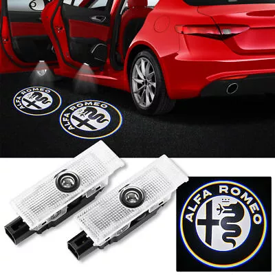 For Alfa Romeo Stelvio Giulia 2017-21 Car Door Projector Welcome Lights Kit • $32.95