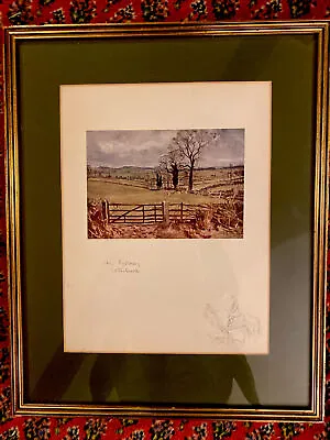 £80 • Buy RARE LIONEL EDWARDS ORIGINAL PRINT With Pencil Drawing “The Pytchley Cottesbrook