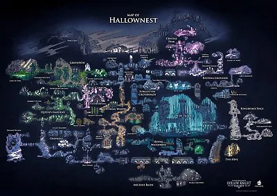 £6.99 • Buy Hollow Knight Map Of Hallownest Poster Print T1175 |A4 A3 A2 A1 A0|
