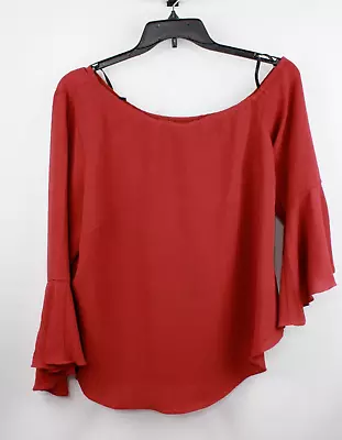 City Chic Women's Bell Sleeve Off The Shoulder Blouse Size XS/14 Color Sunset • $25.65
