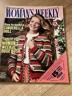 Women’s Weekly Magazine From 1975 Peter Cushing ￼interview Hammer Horror Actor • £15