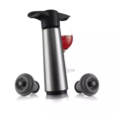 $38.41 • Buy Vacu Vin 6492606 Wine Saver Gift Pack Set With 1 Stainless Steel 2 Stoppers
