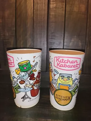 L@@k! 1982 Walt Disney World Kitchen Kabaret (old EPCOT Show) Plastic Cups  • $42.99