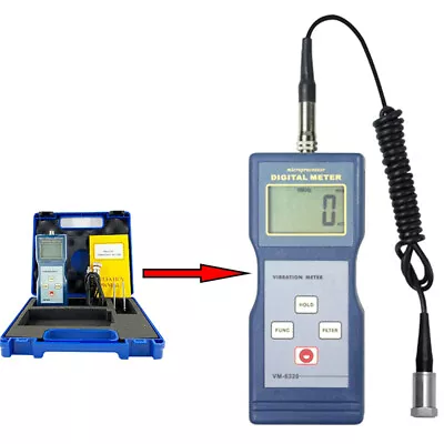 Vibration Meter Tester Vibrometer Analyzer Gauge For Measuring Periodic Motion  • $233.97