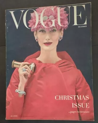 VOGUE December 1955 Magazine MARY JANE RUSSELL By RICHARD RUTLEDGE Cover VG • £10.04